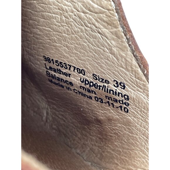 Dansko Womens Brown Leather Mules Clogs Nursing Shoes Size 39/8 SKU 9332 - Picture 7 of 16